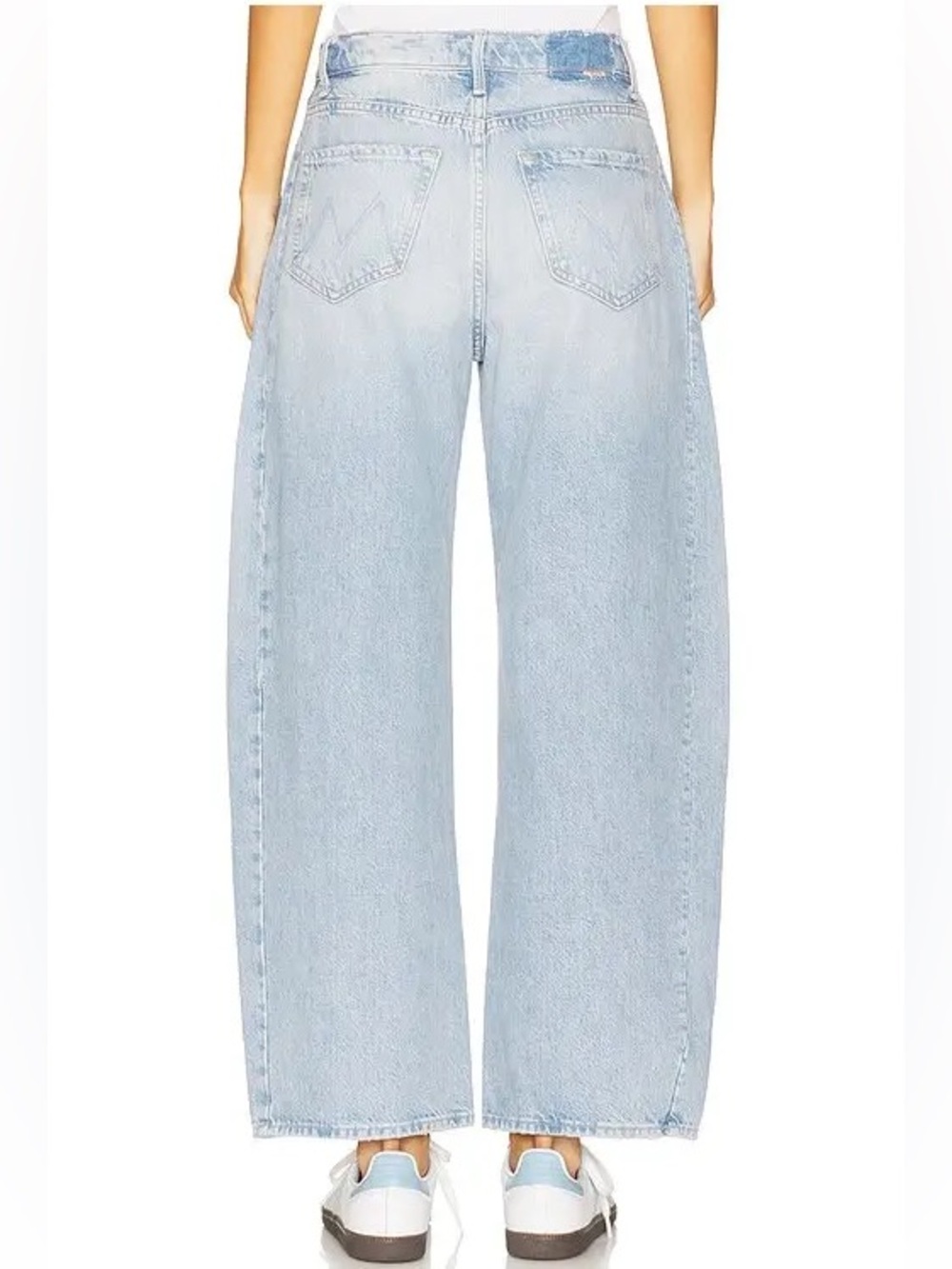 MOTHER The Full Pipe Flood Back Pedal Barrel Leg Jeans Size 29 NWOT - Picture 3 of 10